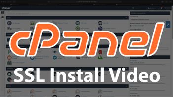 DigiCert SecureSite Flexi cPanel install video screenshot