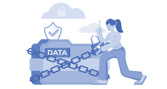 Girl stealing data